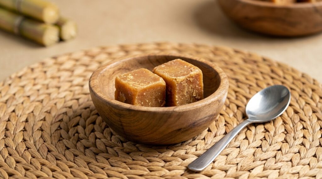  Recommended daily serving of traditional jaggery.
