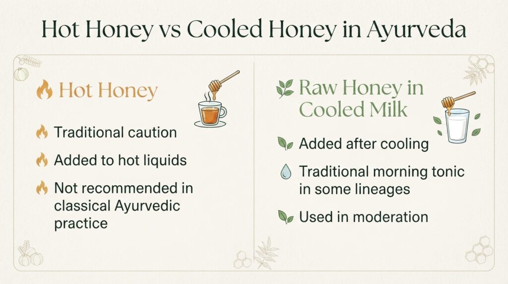 Hot Honey vs Cooled Honey in Ayurveda